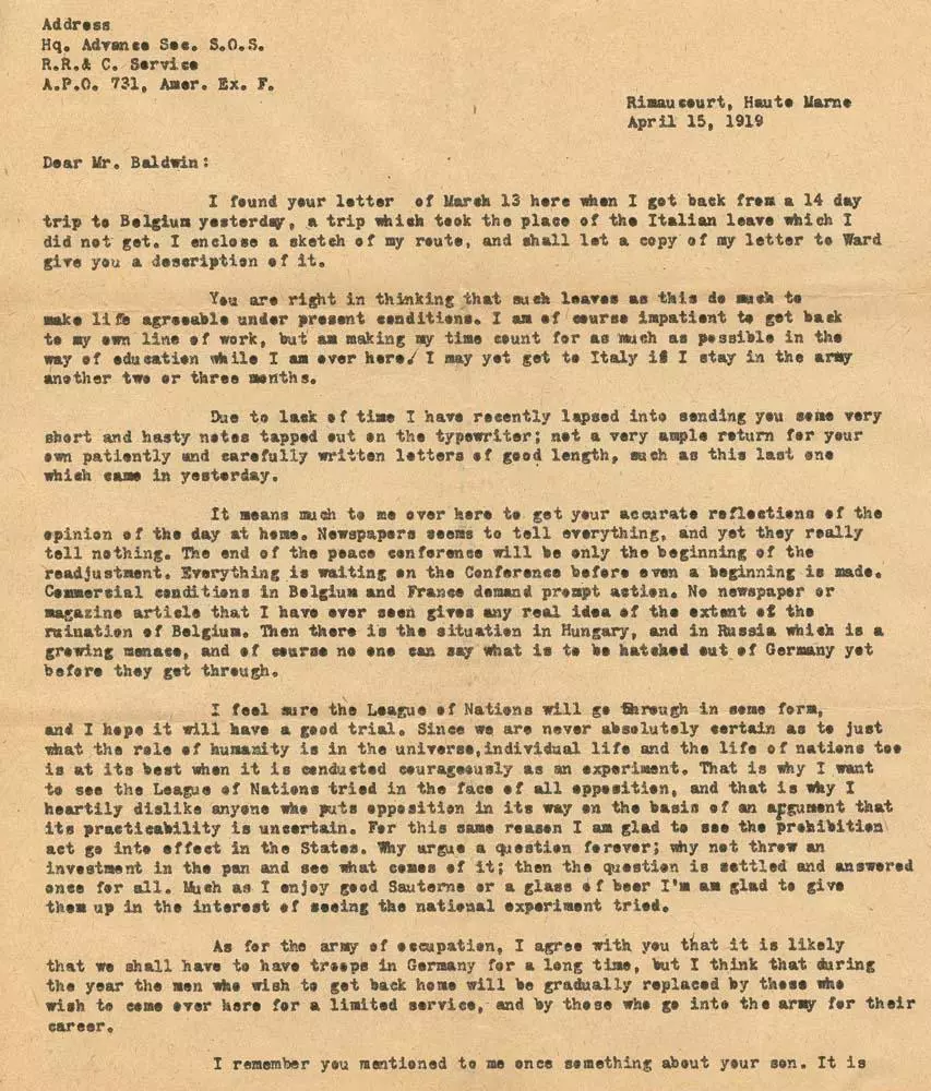 Frank Canaday's Letter