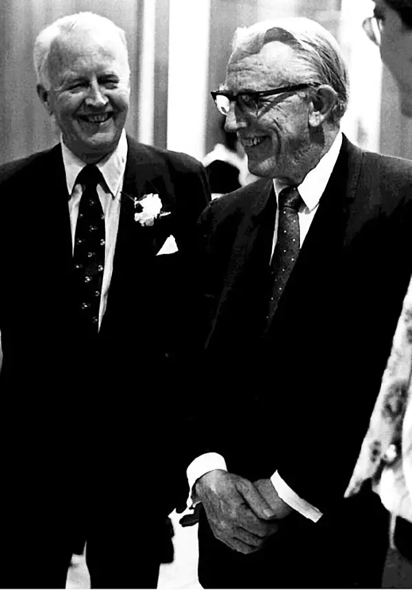 President Carlson and Dr. Glen R. Driscoll, 1972