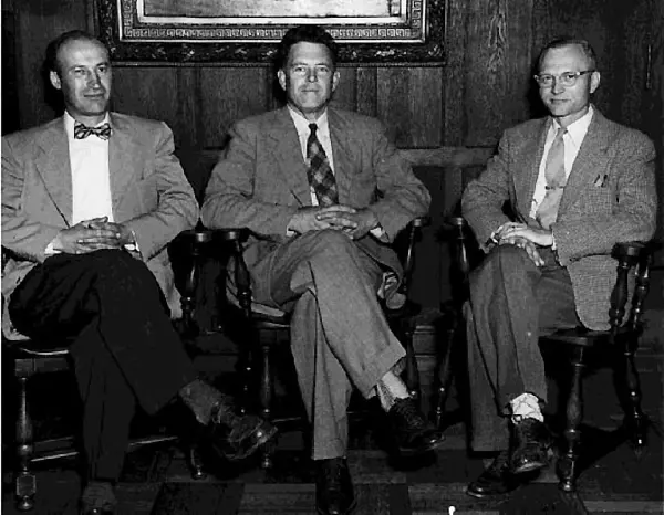 Interim Operating Committee, left to right: John J. Turin, John B. Brandeberry, and Jesse R. Long.