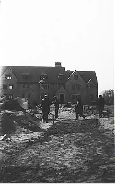 Construction of Scott, Tucker, and Libbey Halls, 1934 