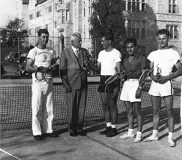 Members of the tennis team, 1941