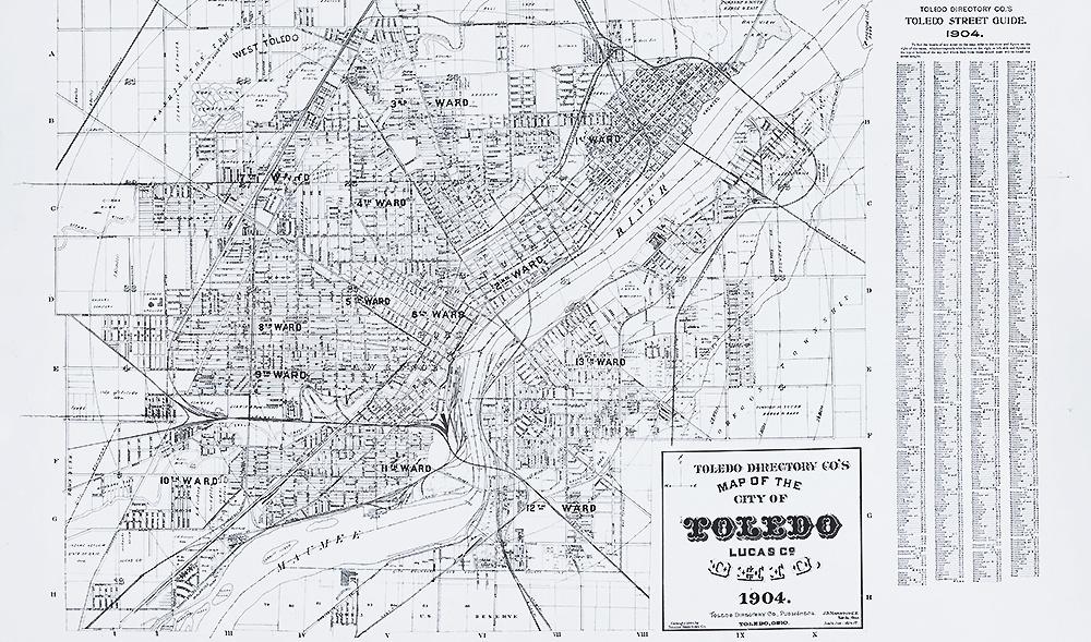 1904 Map of Toledo
