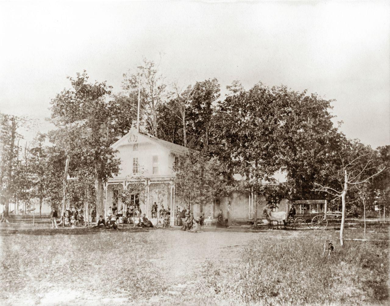 Original Club House Built 1874, cost of $2,340 (Source: Dr. Martin Taliak Collection)