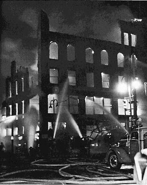 Harry Auto Stores Fire, Jan. 20, 1944.