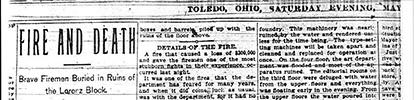 May 20, 1898 - The Dow & Snell Fire
