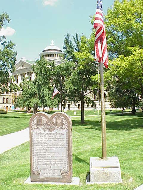 Catholic War Veterans Memorial (next to the Ten Commandments Monument)