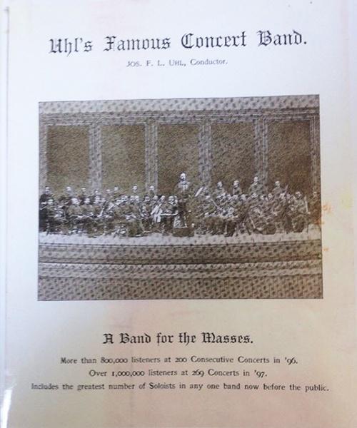 Twelve Uhl Brothers had their own orchestra in the late 1890s