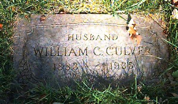 William Culver's head stone