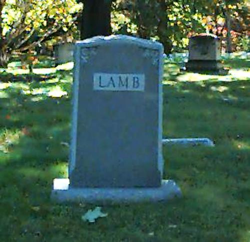Clarence Lamb's grave