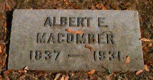 Albert E. Macomber's grave