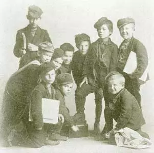 Charter members of the Toledo Newsboys Association