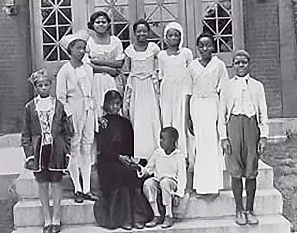 Washington Pageant at African-American School