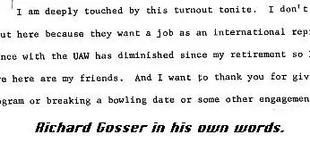 Speech of Richard Gosser on the occasion of Richard Gosser Day, June 18, 1964