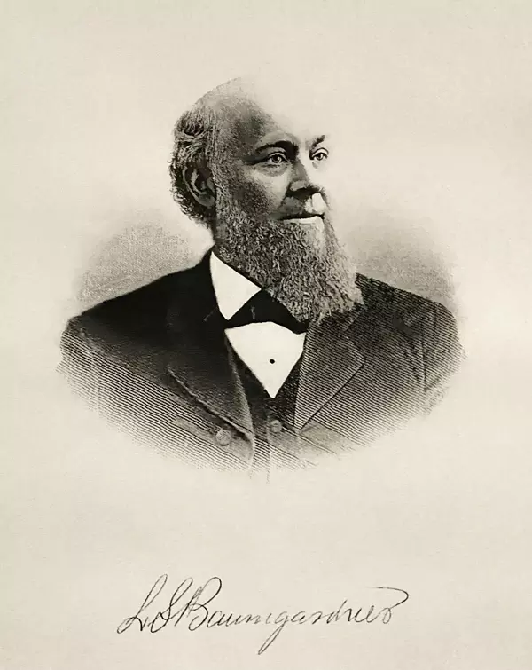 Leander Solomon Baumgardner. Middle Bass Club member 1877 to 1907.