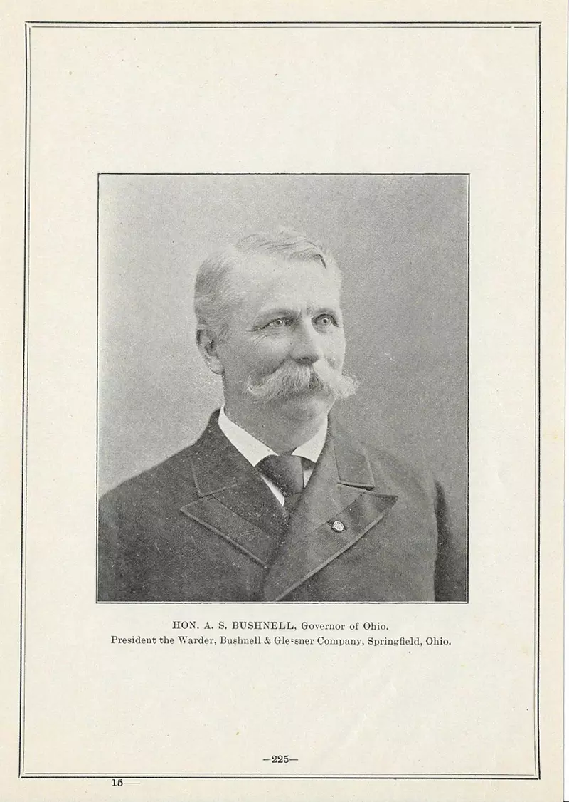 Asa A. Bushnell. Middle Bass Club member 1888 to 1898. Source: Ohio Genealogy Express
