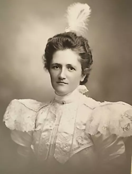 Edith Hale Harkness.  Her brother is MBC member Willis B. Hale and her husband is MBC member William Lamon Harkness. 