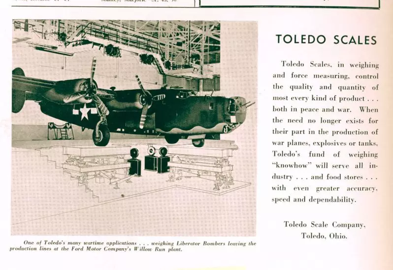Advertisement for Toledo Scale
