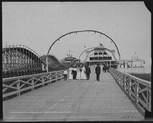  Views of the Casino Amusement Park roller coaster at Toledo Beach (circa 1900-1910) - (All photographs from the Library of Congress, Detroit Publishing Co. Collection) 