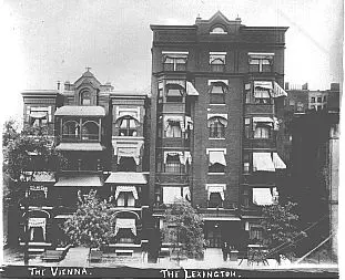 Photograph of the Vienna and Lexington Apartments, circa 1893