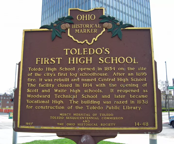 Toledo's First High School (14-48, Front)