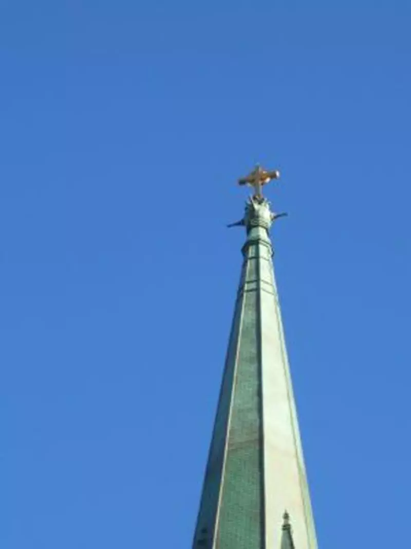 New steeple with the aged finish