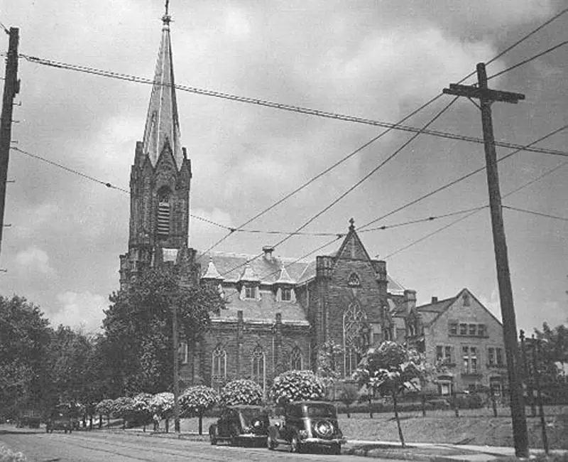 View of St. Patrick's Church in the 1930s