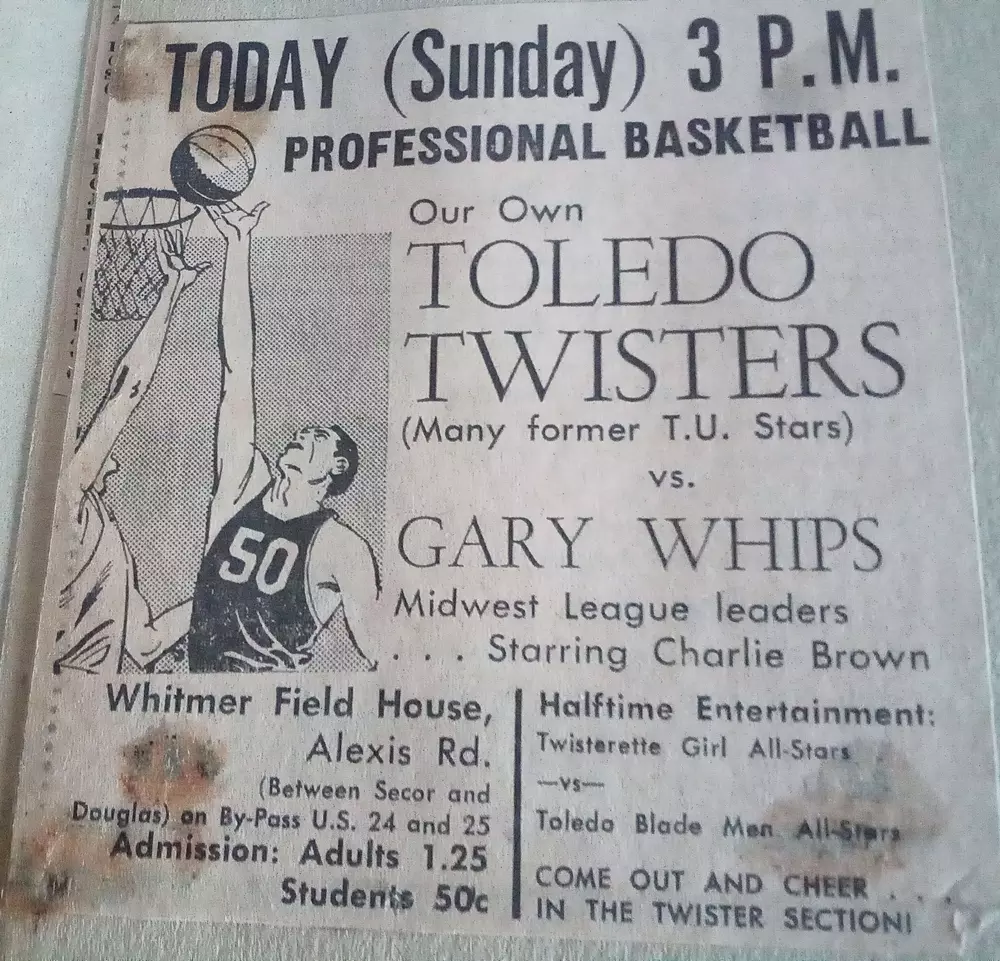 Ad for the Twisters. Source: Author’s personal archive