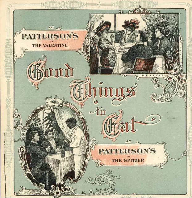 Advertisement for Valentine (formerly Patterson's) Cafe