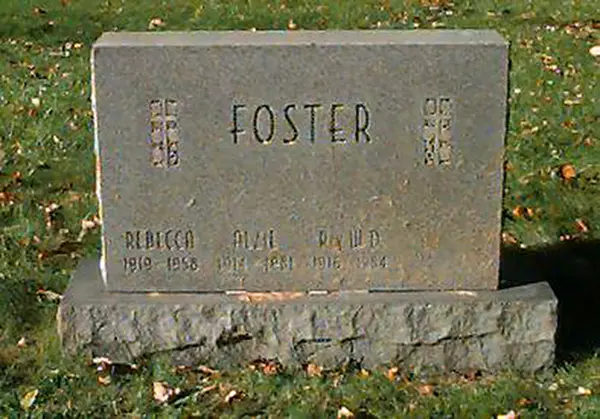 Alber V. Foster's grave