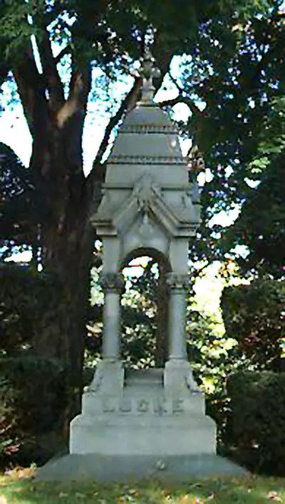 David Ross Locke's grave