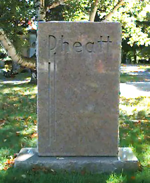 Maj. Merrill N. Pheatt's grave