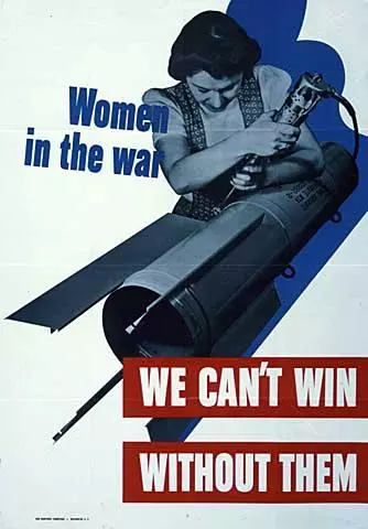 Women in the war poster